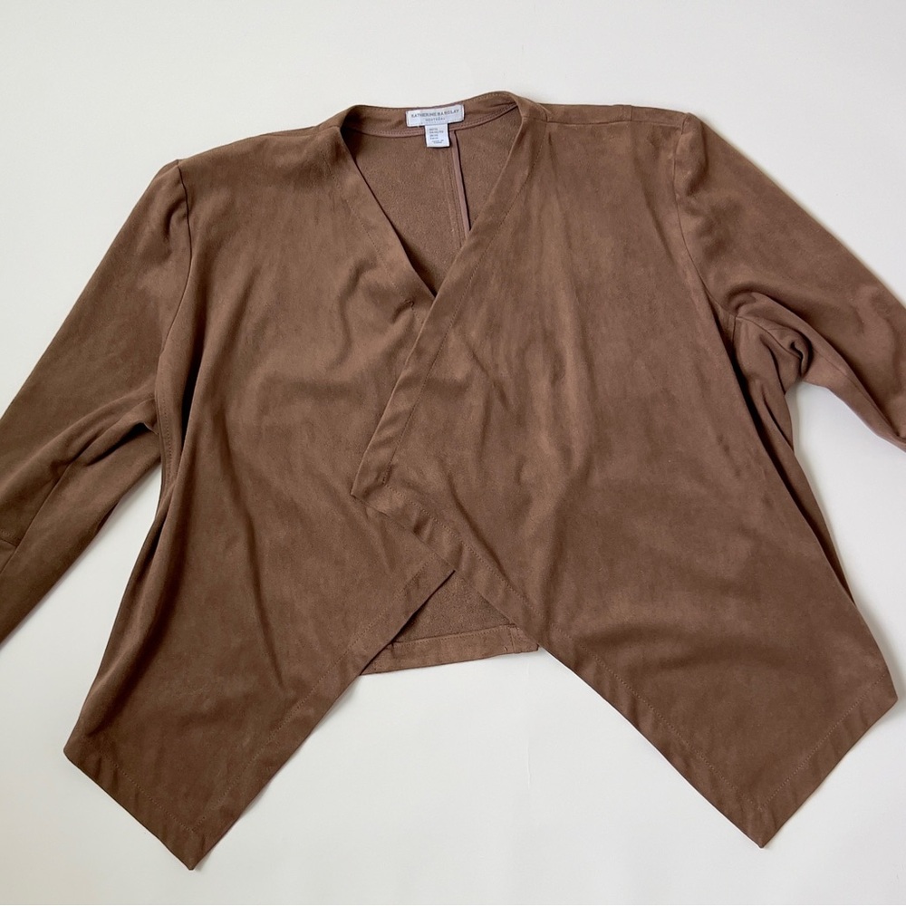 Women's Brown Wrap Top